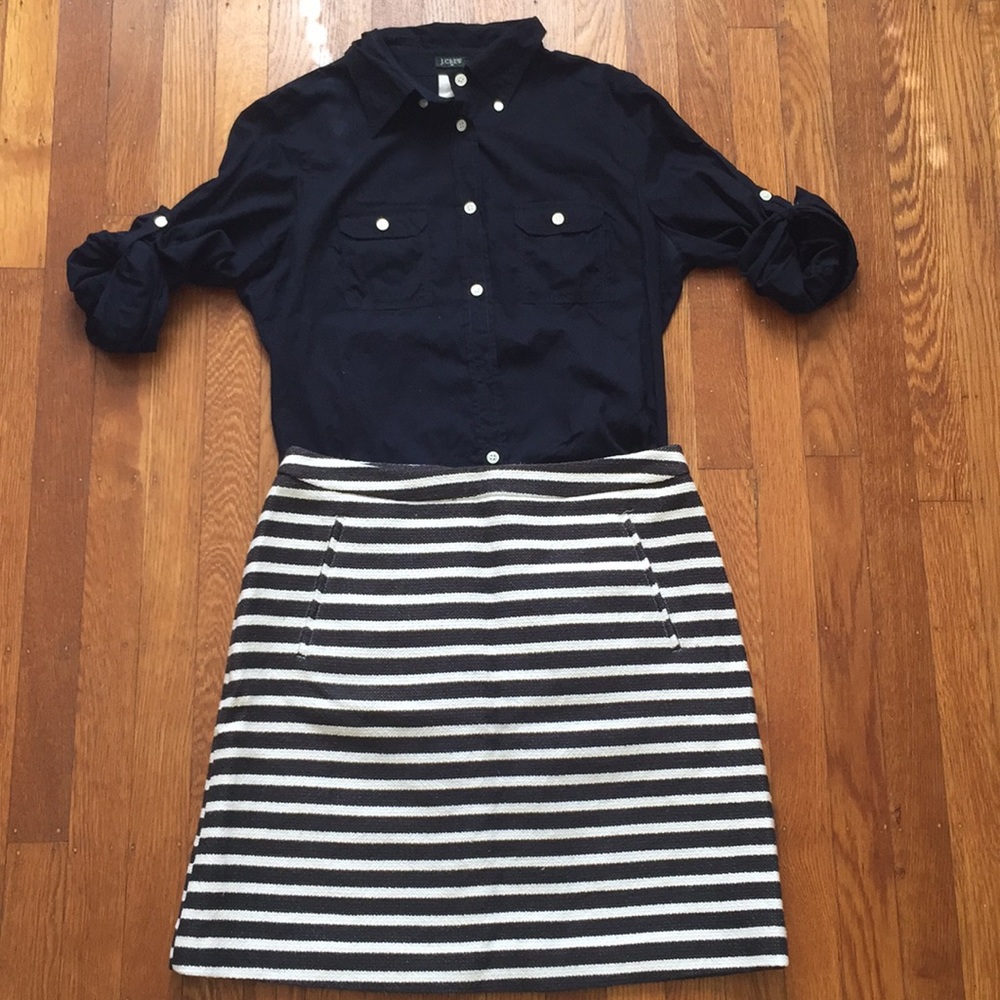 Nordstrom Halogen Striped Skirt